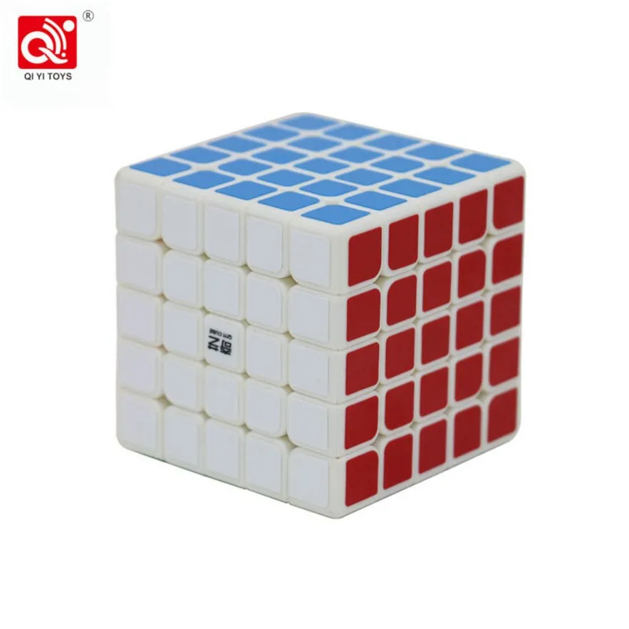 Нео Куб 5x5x5 Cubo Magico Qiyi Qizheng S волшебный куб 5x5 без наклеек кубический антистресс 5 на 5 игрушки для детей