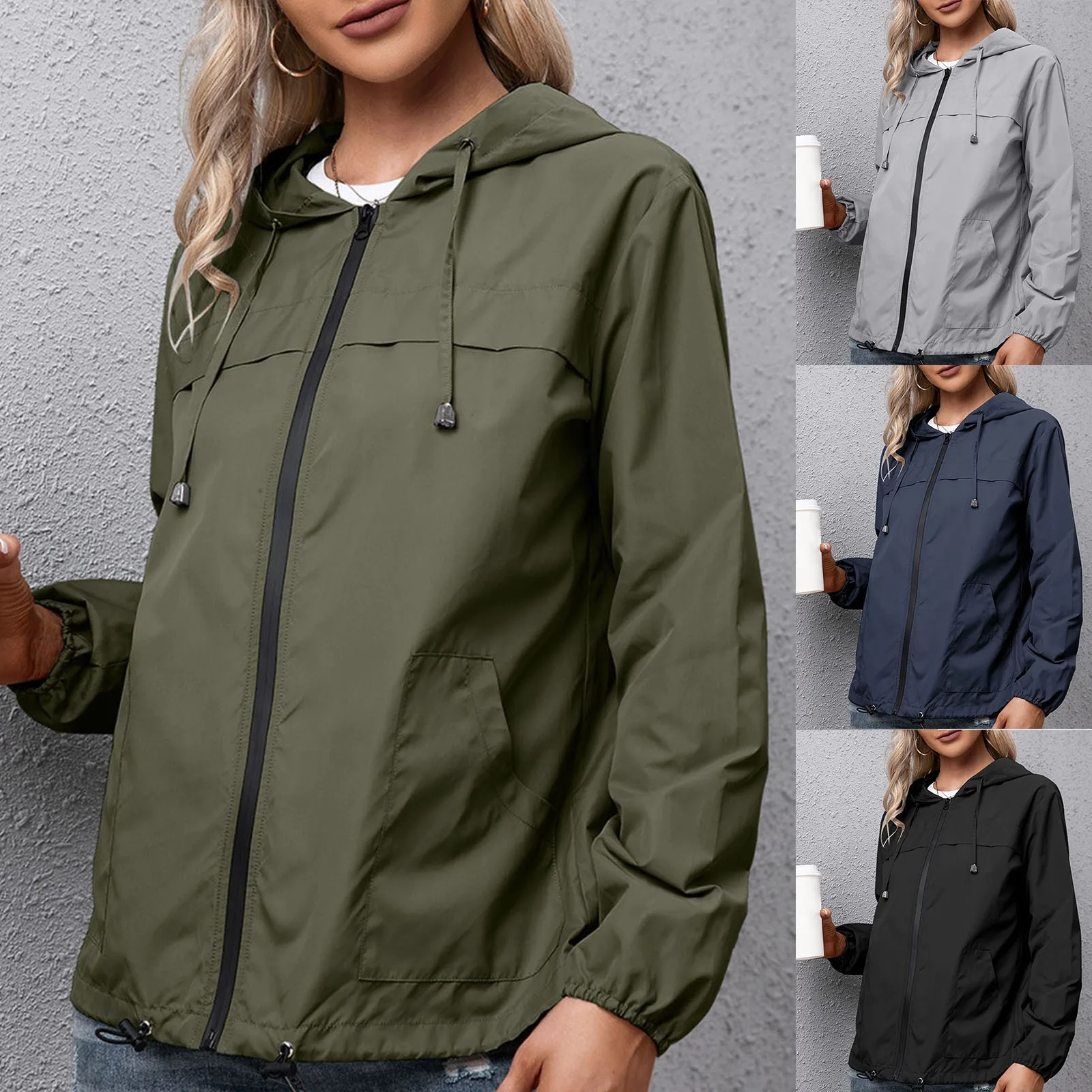 Chubasquero Impermeable Para Mujer - Largo, Ajustable, Plegable, Ideal Para Montaña, Lluvia Y Viento