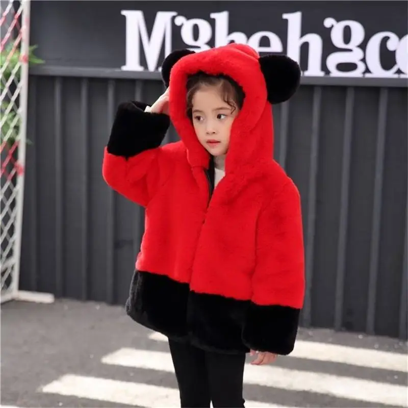 Новинка 2019 модная зимняя шуба из искусственного меха норки для девочек куртка