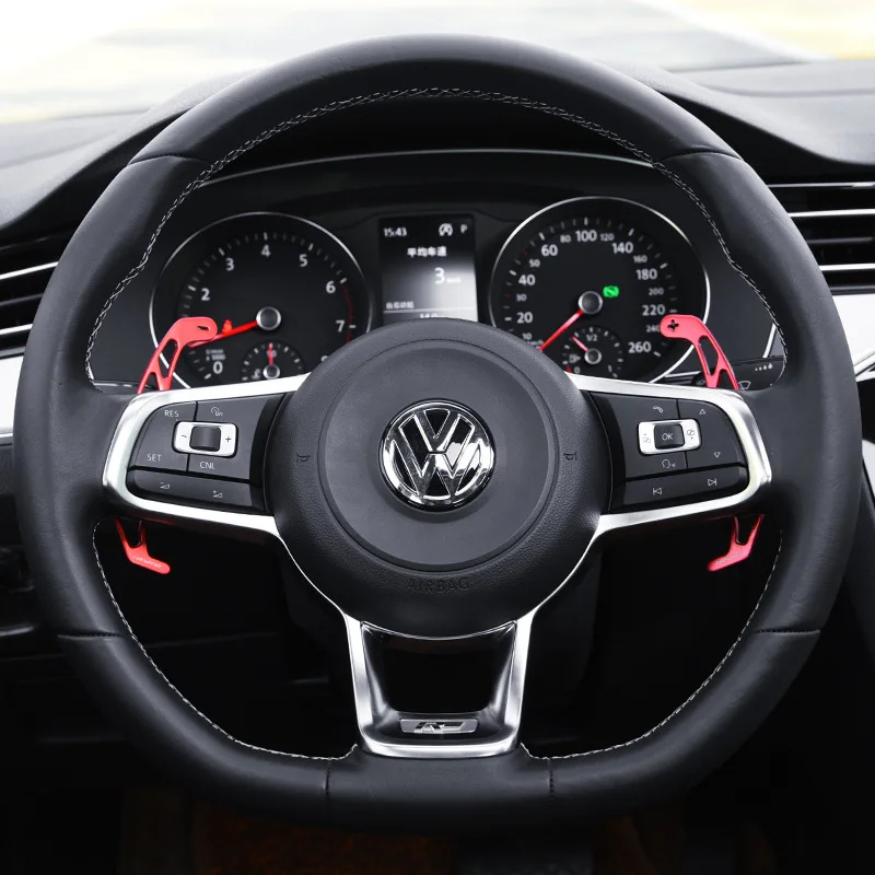 Для VW GOLF GTI R GTD GTE MK7 7 POLO GTI Scirocco- металлический автомобильный весло для рулевого колеса запасная Замена
