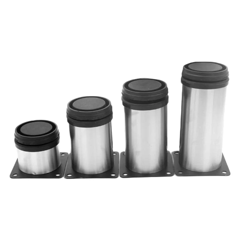 

1pc Adjustable Cabinet Foot Home Furniture Cabinet Legs Stainless Steel Round Tube Support Foot Tools