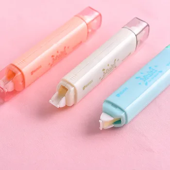 

12 pcs/Lot pink white blue correction tape 2 in 1 wholesale correcting tools Stationery Office School supplies DJ882