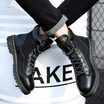 

Men Fashion Short Boots Waterproof Mid-Calf Boots Trend Comfortable Ankle Boots Men Casual Shoes Hot Sale Basic Boots Men Shoes