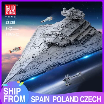 

Mould King Star plan series The MOC 13135 Imperial Star Destroyer UCS Fighters Set Building Blocks Lepining 75252 Kids Toy Gifts
