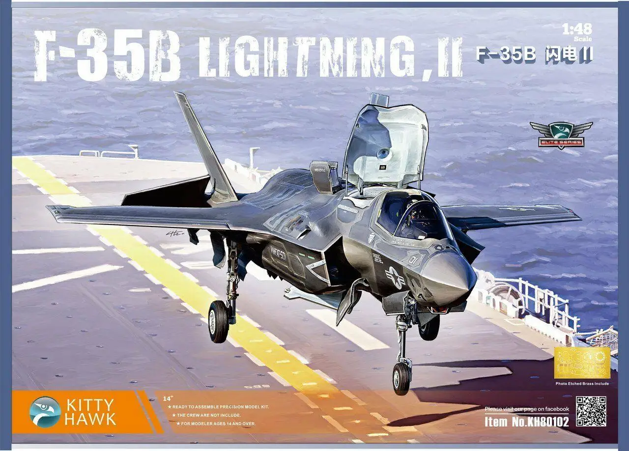 

Kitty Hawk 80102 Model Kit 1/48 F-35B lighting II 3.0 version Assembly model New