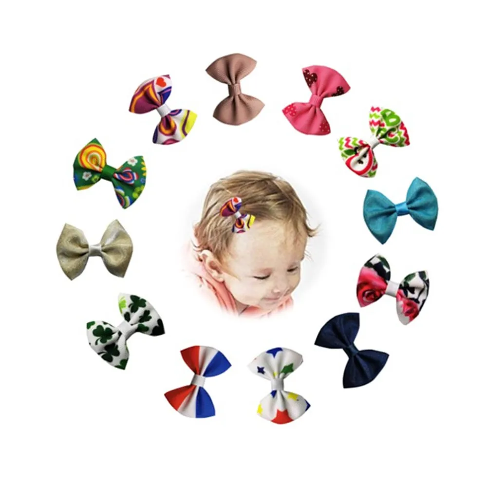 Infan Snap Hair Clips Mini Hair Bow for Baby Girls,Toddlers 100pcsGirl's Hair Accessories