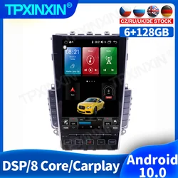 Reproductor Multimedia con Android 128 y navegación GPS para Infiniti, autorradio 2Din con reproductor de vídeo, sin DVD, 6 + 10,0G, para Infiniti Q50L