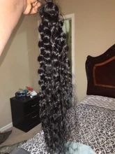 Extensiones con ondas al agua para mujeres negras, extensiones de pelo ondulado brasileño de 1, 3 y 4 ondas al agua, 30 pulgadas, extensiones de cabello humano