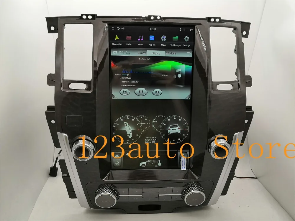 13,6 inch вертикальный Тесла Стиль Android 8,1 авто автомобиль DVD gps плеер naivigation для NISSAN PATROL 2010- Радио Аудио PX6 HDMI