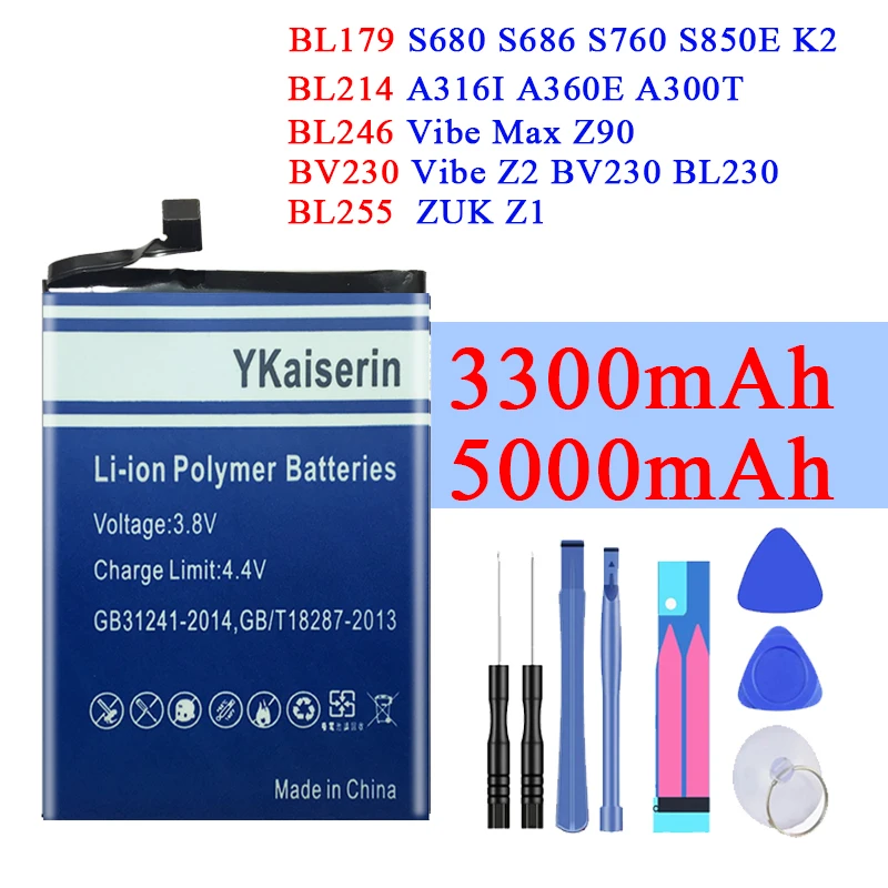 Высокая емкость BL246/BL179/BL214/BL255/BV230 батарея для Lenovo Vibe Shot Z90 Z90-3 Z90-7 Z90a40 MAX Мобильный