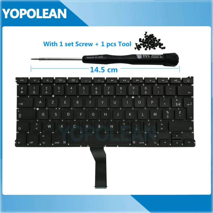 Новая Французская клавиатура для Macbook Air 13 &quotA1369 A1466 2011 2012 2013 2014 2015 2017|Клавиатуры