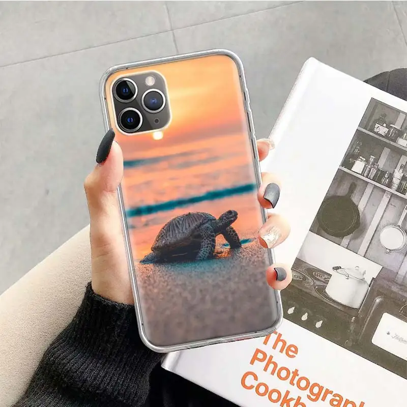 TR194-10 Черепаха чехол для Apple iphone 11 Pro XS Max XR X 7 8 6 6S Plus 5 5S SE 10 десять подарок силиконовый чехол для телефона - Цвет: TR194-10