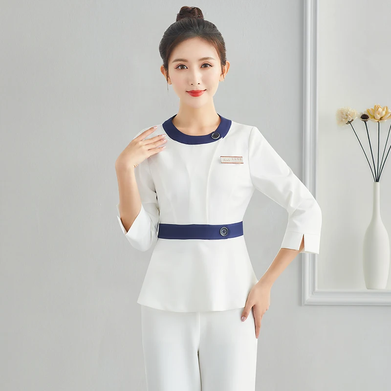 

Beautician work clothes female autumn and winter high-end waiter health salon beauty salon medical skin management