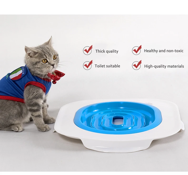 

Toilet Trainer your cat to use human toilet seat Litter Box Pet Cleaning Supply pet Training products Plastic toilet for cats