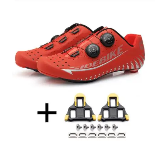 shoes with SPD Sidebike углеродная велосипедная обувь, Шоссейная обувь, самоблокирующаяся велосипедная обувь, кроссовки, обувь для верховой езды, велосипедная обувь с замком - Цвет: shoes with SPD