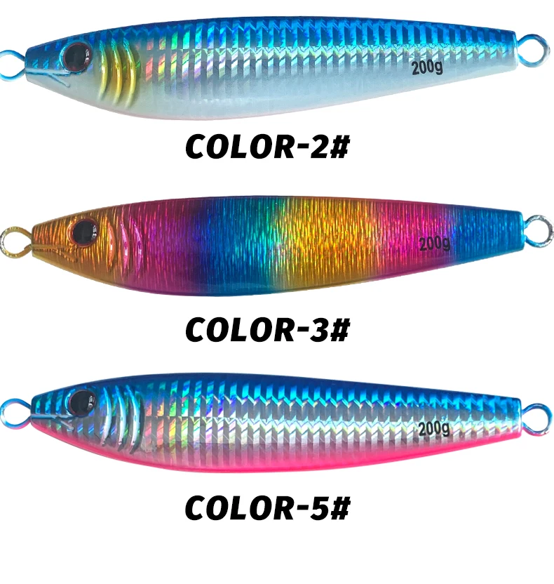 TEASER S Form 120g 150g 200g Langsam Sinking Angeln Locken Jig Shore Guss Löffel Sinking Langsam Fallen locken Harten Köder Angeln Tackle – Detail 9