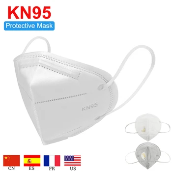 

Fast shipping Face Mask KN95 Protective Dust Face Mask Filter 4-Layer Mouth Masks Cover Reusable Respirator Pm2.5 Mask