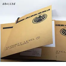 3 шт щит папка Железный человек Aegis специальный агент бюро Aegis папка Aegis архивный мешок