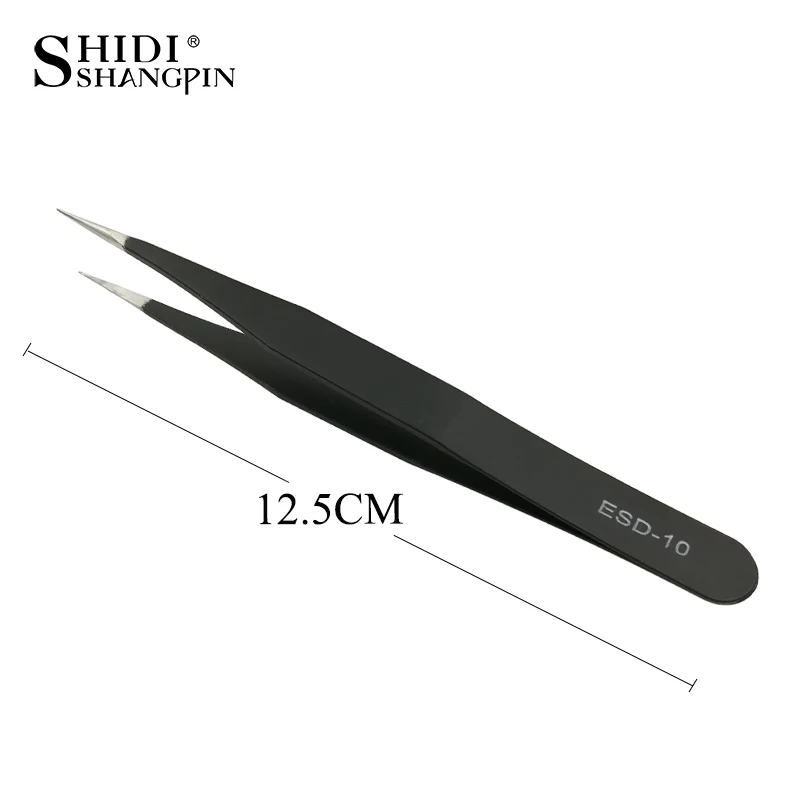1/2PCS Stainless Steel Curved Straight Eyebrow False Eyelash Tweezers Nail Art Extension Makeup Tool Eeyelashes Tweezers 3
