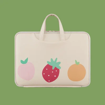 

Computer bag PU cartoon cute For apple notebook handbag liner female trolley strap 12/13/14 inch
