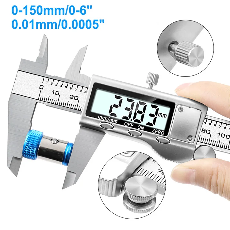Description Picture 4 of itemJIGONG 0-150mm/6" Metal casing Digital CALIPER VERNIER caliper GAUGE MICROMETER