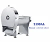 220V Electric Meat Slicer Multifunctional Household Kitchen Stainless Steel Semi-Automatic Potato Lemon Pumpkin Bread Slicer 6