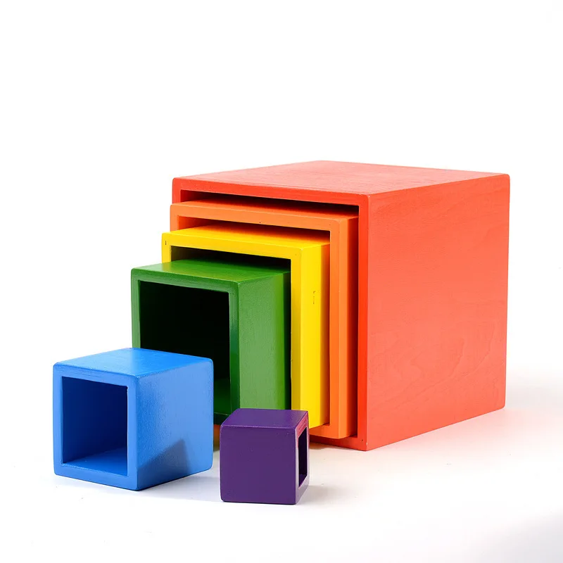 

Montessori Educational Large Size 12-Piece Arch Bridge Rainbow Building Blocks Young CHILDREN'S Early Education Jenga Wooden Toy