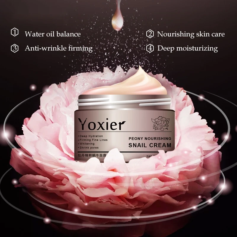 Корейский секретный улиточный крем с гиалуроновой кислотой Крем для лица с эфирными маслами Отбеливающее, омолаживающее воздействие