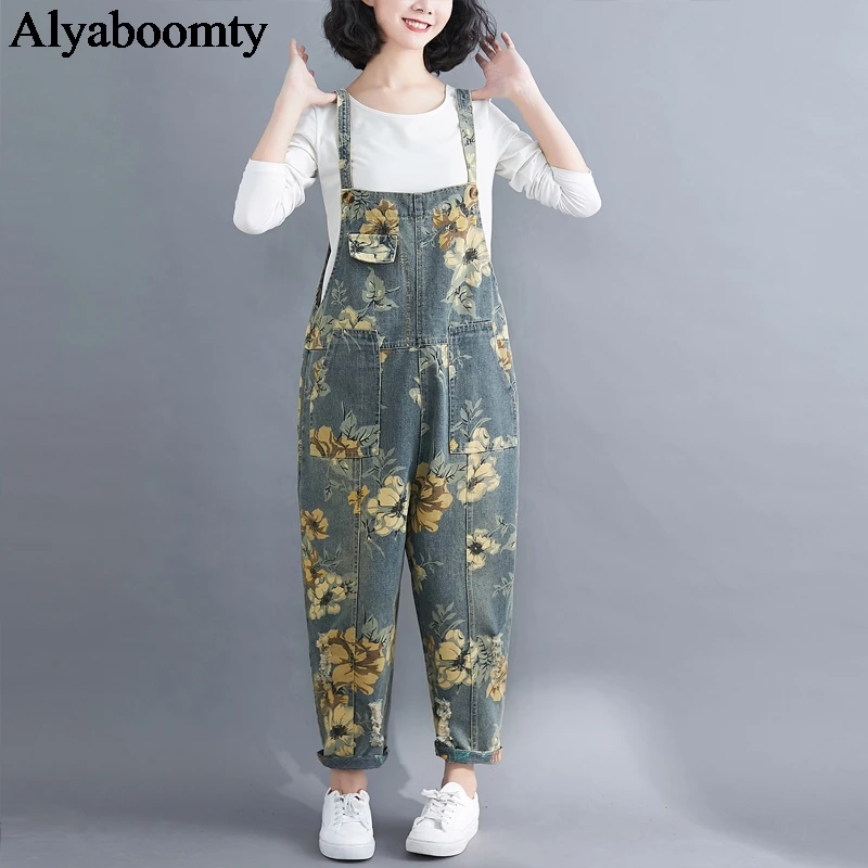 floral overall jumpsuit
