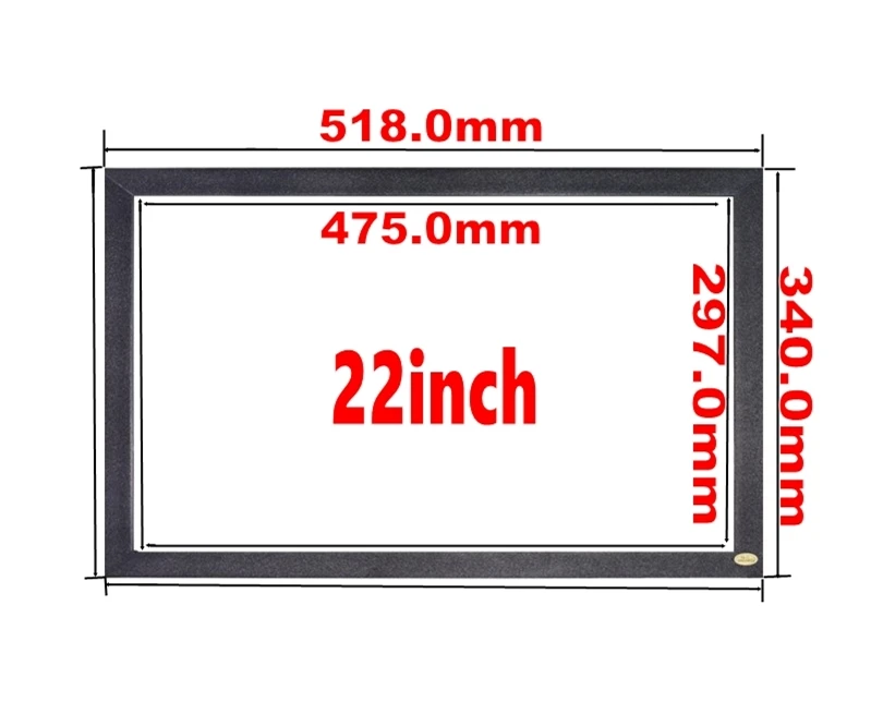 ZZDtouch 22 дюймов ИК сенсорная рамка 2 точки инфракрасный сенсорный экран панель мульти сенсорный экран Наложение для монитора ПК