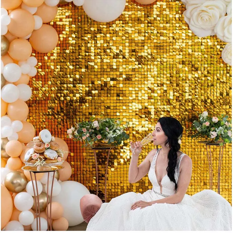 Curtain Sequin Backdrop: \