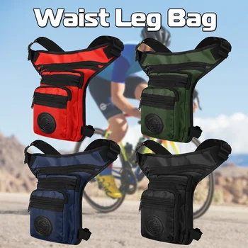 

New Men's Oxford Cloth Travel Motorcycle Waist Pack Leg Drop Bags Riding Belt Hip Bag Bum Fanny Pack Waist Thigh Bag Purse Pouch