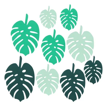 

1 Set 120pcs Diy Palma Leaf Three Color Party Decorating Paper Handmade Leaves Crafts Material Hawaiian Palm Leaves (Mixed Color