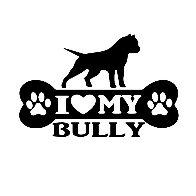 DAWASARU американский Bully Bone Dog Pit Bull автомобильная наклейка виниловая мультяшный
