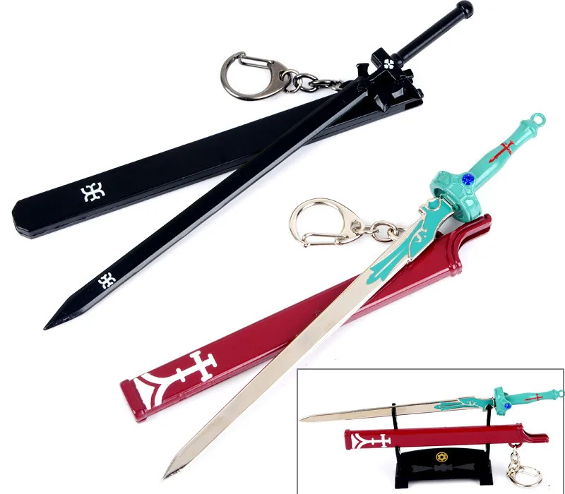 

Sword Art Online Pendant Kazuto Heijian Asuna Flashing of Ray Weapon COS Keychain Anime Peripheral