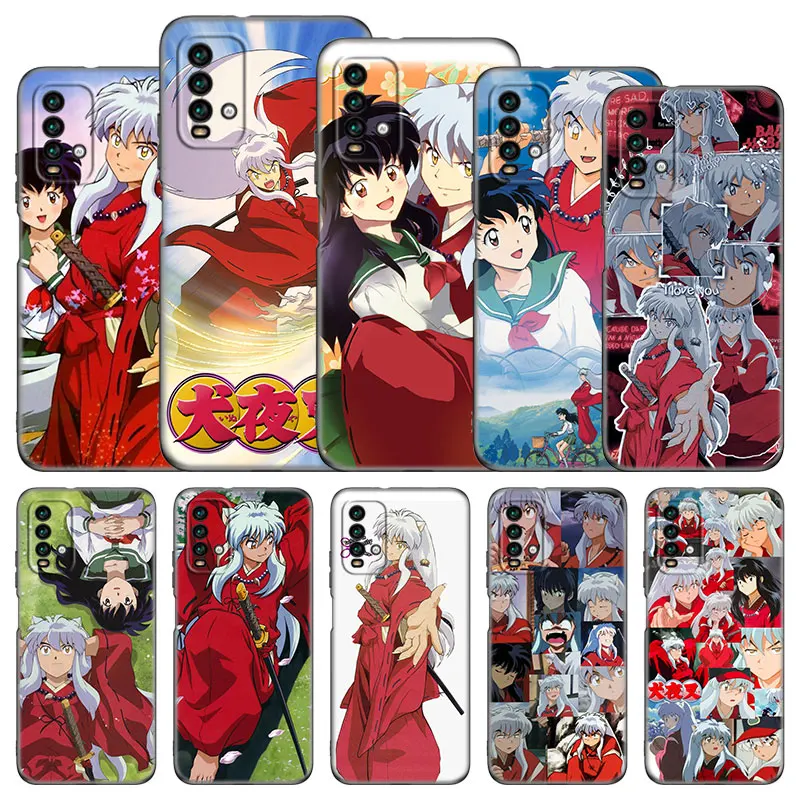 Чехол для телефона аниме InuYasha Xiaomi Redmi Note 11 10 9 8 T Pro 10S 5G 9A 9C 9S мягкий черный чехол из