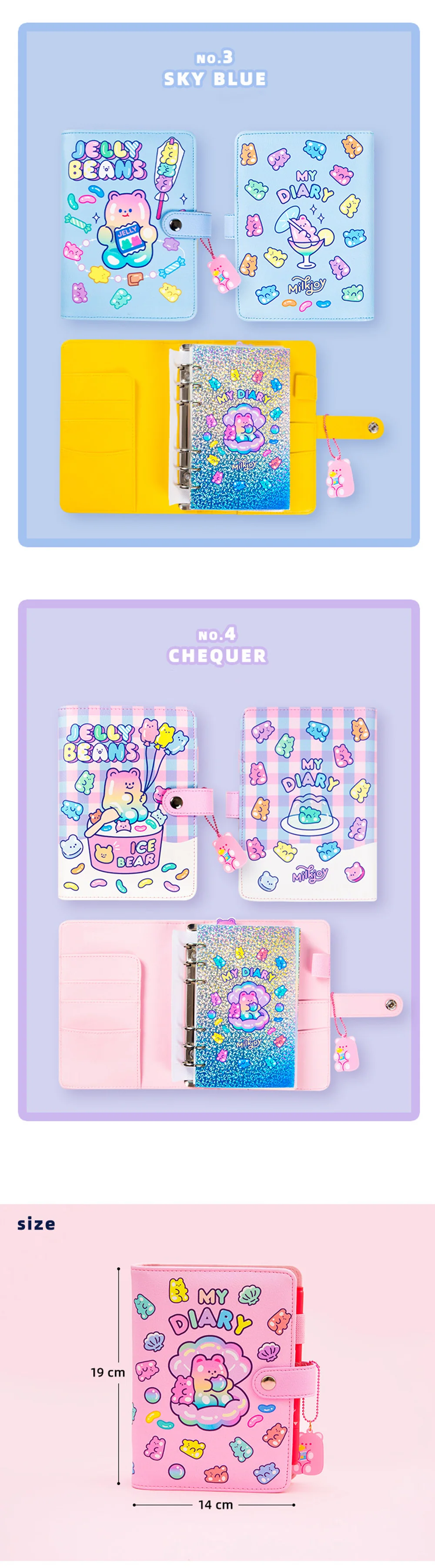 Милый блокнот A6 Binder Bullet Journal Kawaii Spiral Note Book Back to School, ежедневник, планировщик, органайзер, замечательная настольная книга