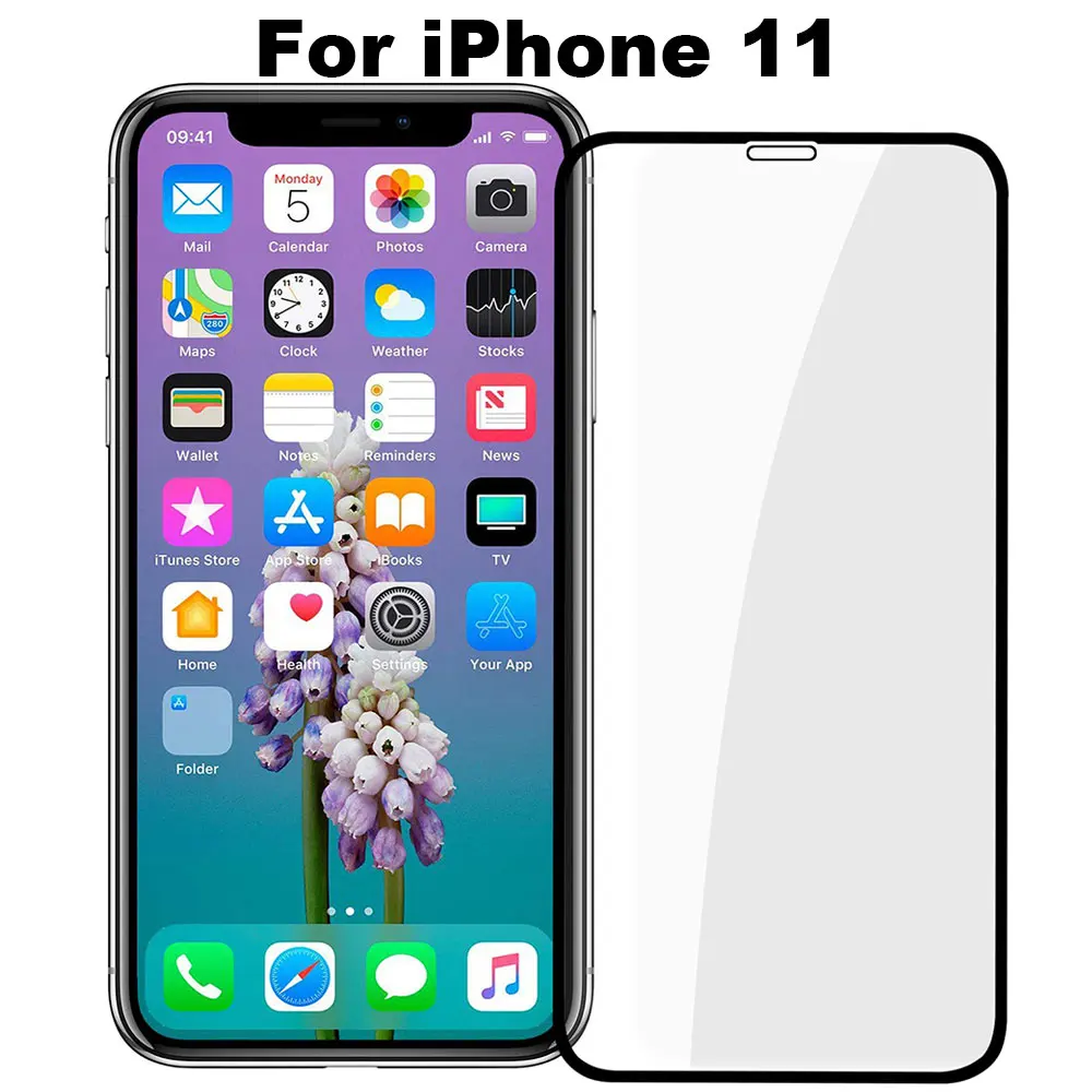 3D полное покрытие из закаленного стекла для iPhone 11 Pro Max X XS XR 8 Plus 7 6 6S iPhone11 защита экрана защитные аксессуары для телефонов - Цвет: For iPhone 11