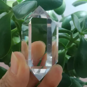 

Top quality natural Rock White Clear Quartz Crystal Double Terminated Wand Points healing stone