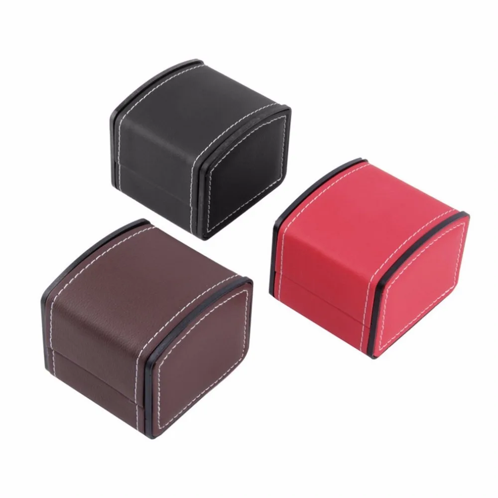 Luxury Watch Box Display Case Packaging Jewelry Leather Storage Holder Organizer Traveling Professional caixa para relogio 2019