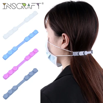 

3pcs Elastic Face Mask Strap Extender Anti Ear Pain Silicone Mask Buckle Face Mask Band Belt for Kids and Adults