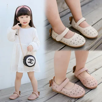 

Children Casual Shoes for Girl Toddler Spring Princess Shoes Girls Loafer Dance Shoes Soft Bottom Hollow Out Ballet Shoes