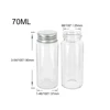 70ml 37x90x25mm Glass Bottle with Screw Cap Storage Bottle Glass Sealed Small Vials Jars Seal Leak Proof Jars 24pcs 2