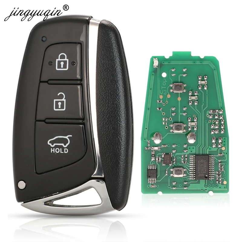 Jingyuqin 5pcs Remote Smart Car Key 433mhz Id46 Chip For Hyundai Santa
