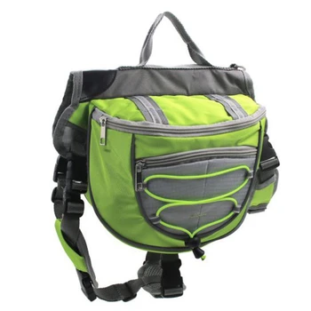 

Pet Jewelry Waterproof Adjustable Polyester Pet Backpack Dog Saddle Bag Suitable For Large Dog Hiking Green L
