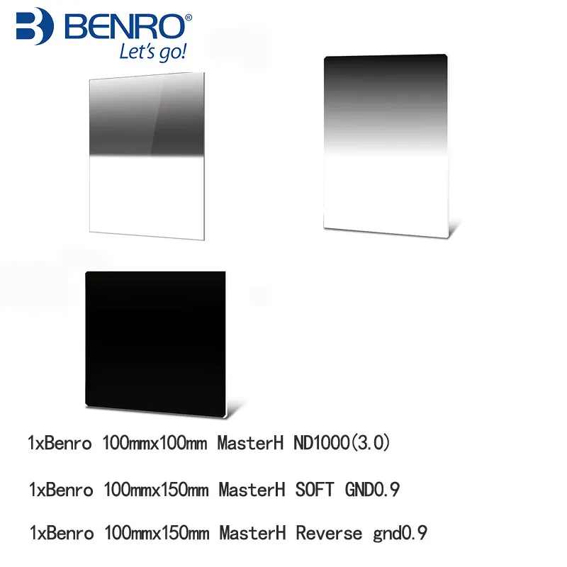 Набор фильтров Benro MasterH 100x150 мм Soft GND8 0,9+ Reverse GND8 0,9+ 100 мм ND1000