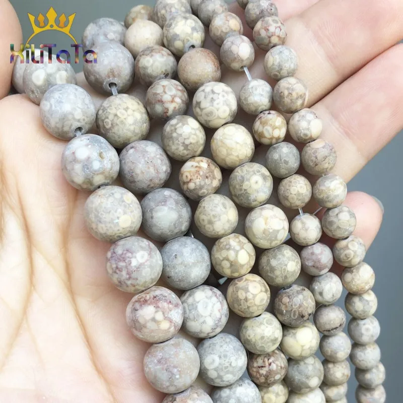 Natural Matte Dull Polish Yellow Rain Jaspers Stone Round Loose Sapcer Beads For Jewelry Making DIY Bracelet Accessorie 6/8/10mm | Украшения