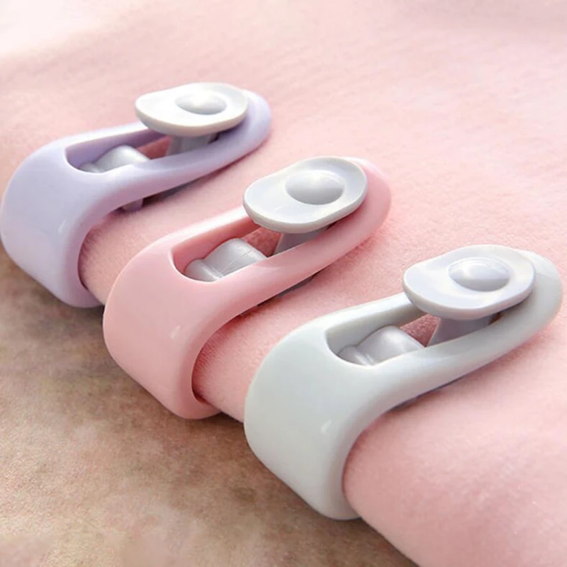 

6Pcs Quilt Non-Slip Fixing Clip Anti-Run Clip Quilt Cover Device Blankets Fastener Cover Duvet Sheet Fixer Sleep Anti-Run Device