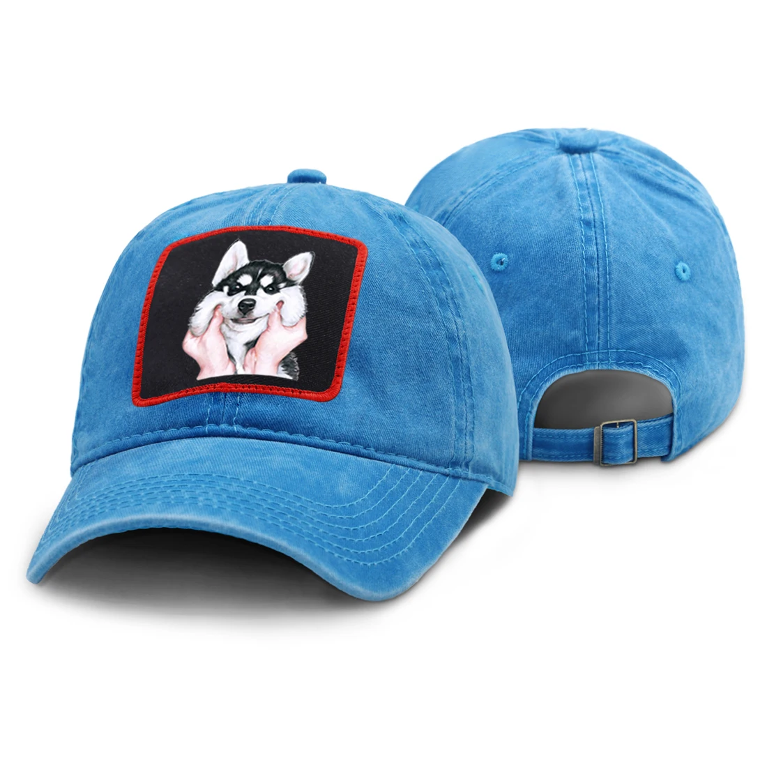 

Outdoor Mens Baseball Cap Cute Funny Husky Print Grinding Multicolor Hip Hop Woman Snapback 2020 Cap Spring Fashion Brand Czapka
