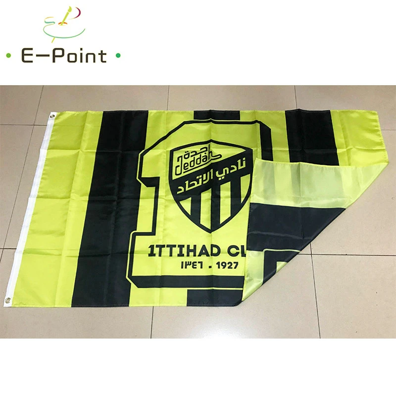 Флаг Саудовской Аравии SPL Al-Ittihad FC 3 фута* 5 футов(90*150 см) размер рождественские украшения для домашнего флага баннер подарки